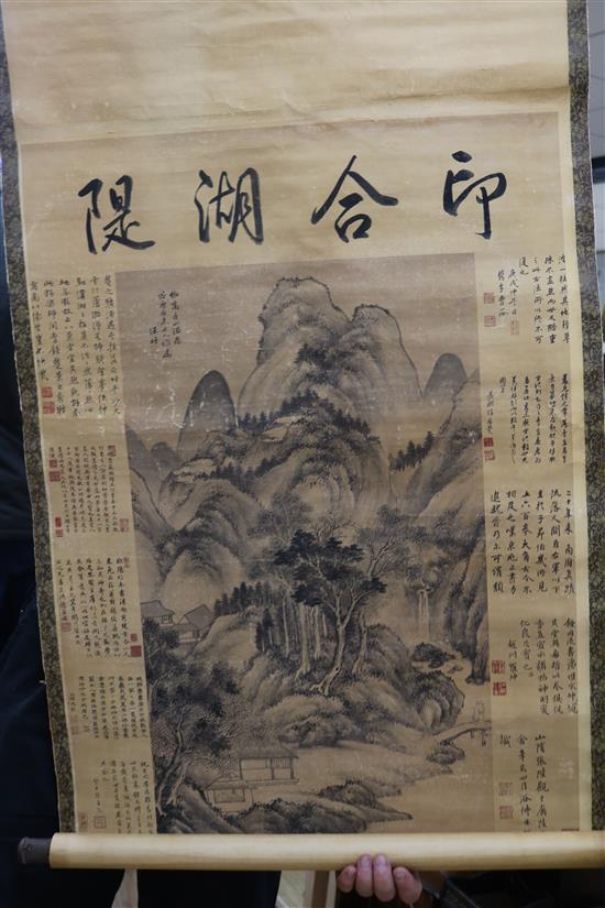 Eight Chinese scroll pictures